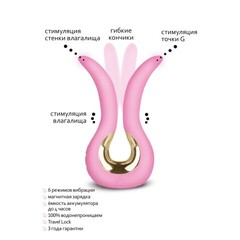 Инновационный вибратор Gvibe Mini (ex. Fun Toys), 10,5 см Розовый