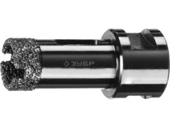 ЗУБР АВК, d 20 мм, (М14, 15 мм кромка), вакуумная алмазная коронка, Профессионал (29865-20)