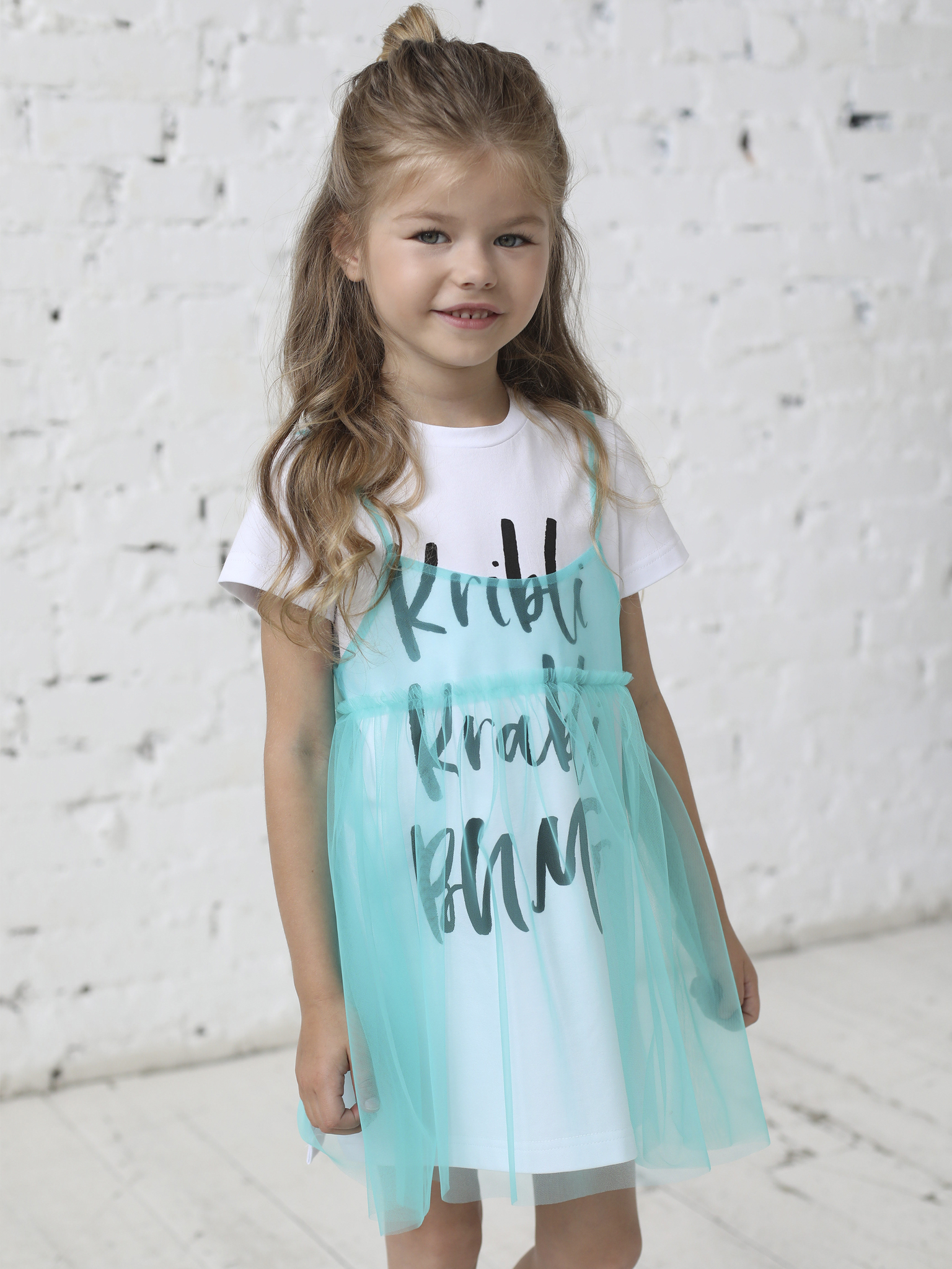 Tunic with Tiffany sundress For the most fashionable babies 2-piece set