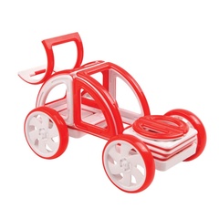 MAGFORMERS Магнитный конструктор Моя первая машинка, красный (63145)