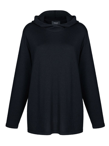 Женский свитер черного цвета из 100% кашемира - фото 1