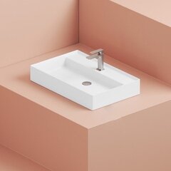 ArtCeram Scalino SCL008 05 00 Раковина, Artceram, Scalino, ширина, мм-750, глубина, мм-480, высота, мм-115, тип установки-подвесной/накладной, отверстия для смесителя-1 сквозное, 2 промаркированных, без перелива, материал-керамика, цвет-белый матовый фото
