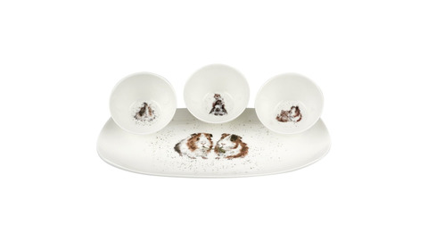 Набор салатников 3шт Royal Worcester Забавная фауна Морские свинки