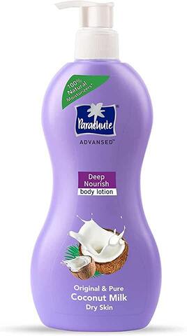 Parachute Advanced Body Lotion COCONUT MILK, Marico Limited (Ухаживающий лосьон для тела КОКОСОВОЕ МОЛОКО, Марико Лимитед), с дозатором, 400 мл.