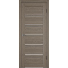 Купить Межкомнатная дверь экошпон VFD Atum Pro 28 Brun Oak стекло White Cloud