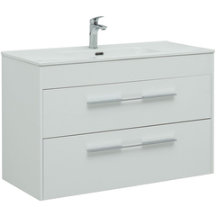 Aquanet 277509 Тумба Августа 100 (Flat) цв.белый глянец (277509) фото