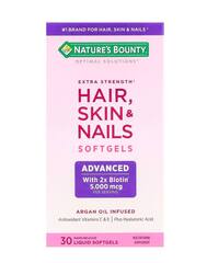 Nature's Bounty Optimal Solutions®, волосы, кожа и ногти, дополнительная сила, 30 капсул с быстрым высвобождением
