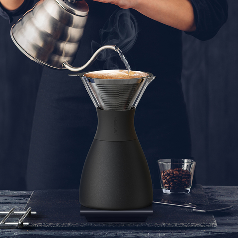 Кофеварка портативная Asobu Pour Over (1 литр), черная