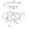 Ванна асимметричная 160х95 см левая Ravak Rosa 95 L C571000000