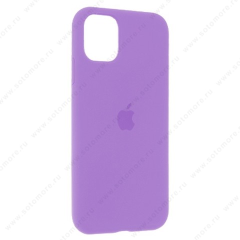 Накладка Silicone Case для Apple iPhone 11 Pro закрытый сиреневый