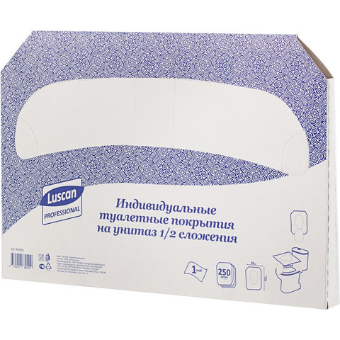 Одноразовые покрытия на унитаз Luscan Professional (250 штук в упаковке)