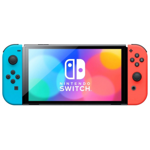 Игровая приставка Nintendo Switch OLED, 64Gb, Neon Red-Blue