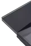 фото 2 Стол ADRIA 160 SMOKED BLACK GLASS Дымчато-черное стелко/ черный каркас, DISAUR на profcook.ru
