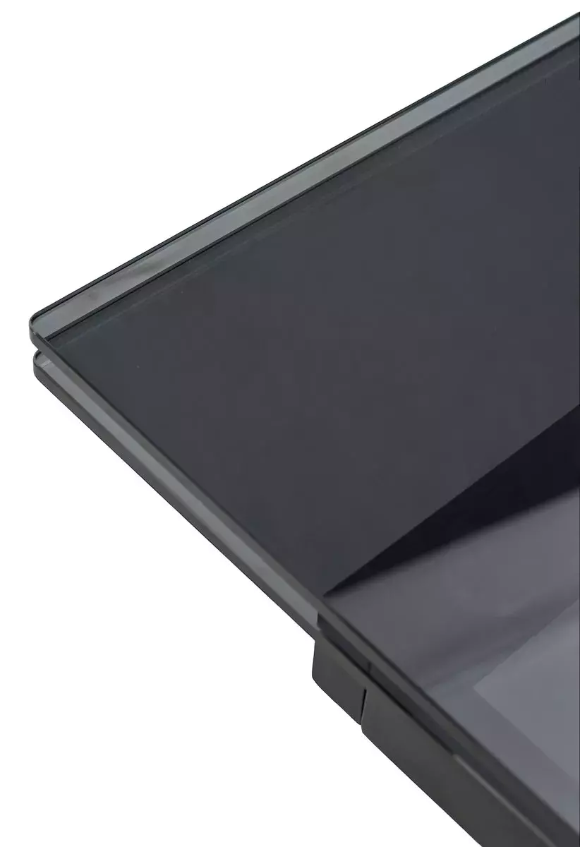 Стол ADRIA 160 SMOKED BLACK GLASS Дымчато-черное стелко/ черный каркас, DISAUR