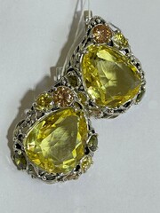 Даная (серьги из серебра)