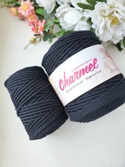 Black cotton cord 4 mm