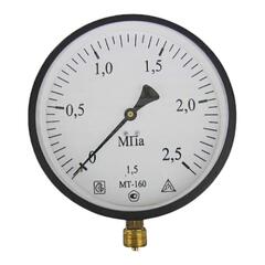 Манометр технический показывающий МТ-160 до 0,6 МПа М20х1,5, Багория