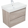 Aquanet 287885 Тумба Nova Lite 75 2 ящ. цв. орех светлый (287885)