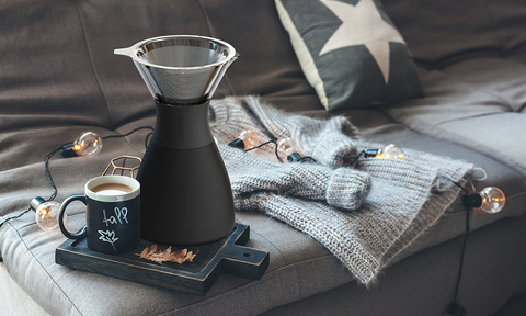 Кофеварка портативная Asobu Pour Over (1 литр), черная