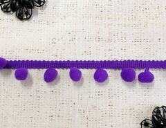 Тесьма/бахрома с помпонами, ш. 2,5 см