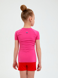 B14210V-FF232 Футболка спортивного назначения для занятий гимнастикой для девочек (розовый) фото 3