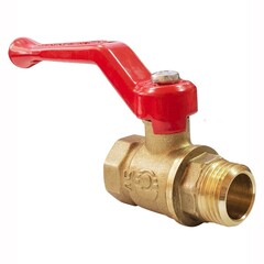 Кран латунный шаровой Valfex Optima.215.L0R1 11Б27фт1М, DN 20, PN 25, рычаг, муфта-штуцер