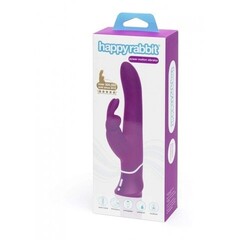 Вибратор с клиторальным стимулятором Happy Rabbit Curve Power Motion фиолетовый