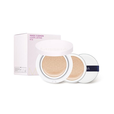 Missha M Magic Cushion Cover Lasting SPF50+/PA+++ тональный кушон для стойкого макияжа тон № 23