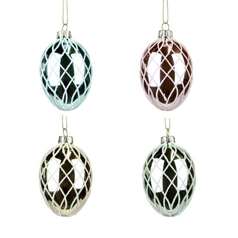 Шарики яйца 4шт 9см Goodwill в ассортименте