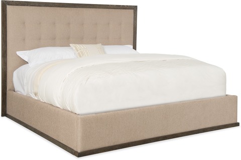 Hooker Furniture Bedroom Miramar Point Reyes Angelico Cal King Upholstered Panel Bed