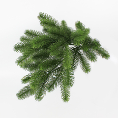 №2 Еловая ветка искусственная, реалистичная, 23 лапки, декор зимний, рождественский, ветка 44 см, набор 3 ветки.