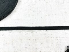 Лента киперная, хлопок, ш. 1 см, тёмный графит