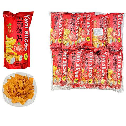 Чипсы из ямса со вкусом томата Shuyangyang 1кор*8бл*20шт, 33гр