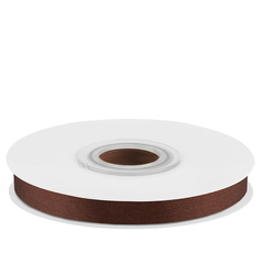 Лента Атласная (0,7см*22,85м) Коричневый/Шоколадный.