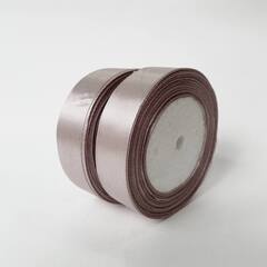 Лента Атласная (2,5см*22,85м) Бежево-розовый
