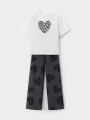 пижама  для девочки  МП 1657/белый Н251