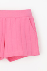 шорты  для девочки  КР 400807-1/неоновый розовый к555