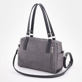 Сумка Саломея 1105 македония серый + черный