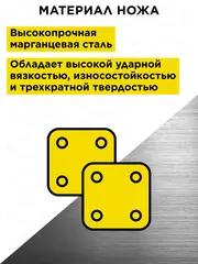 Нож сменный двухзаходного шнека для грунта DDE (100 мм)(30х30х4 мм, плоский) (пара) (DK-100)