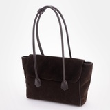 Сумка Саломея 2027 эко-замша кофе