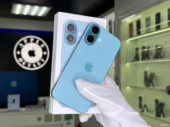 iPhone 16, 128 ГБ, SIM + eSIM, б/у