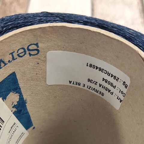 Лен (65%) с хлопком SERVIZI E SETA / PASHA 2/36 темно-синий