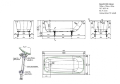 ВАННА ЧУГУННАЯ КЛАССИК 150х70
