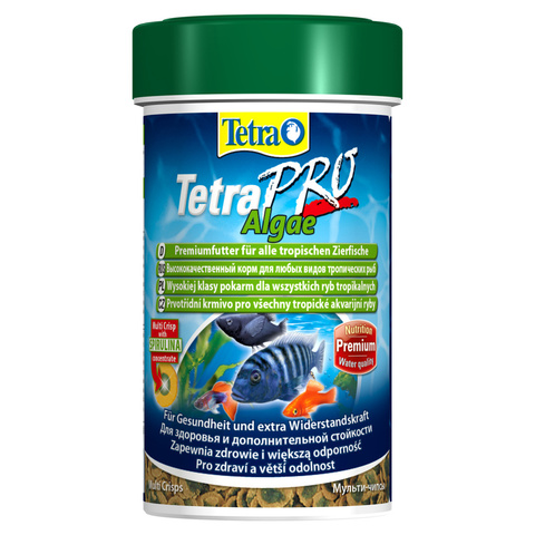 Tetra Pro Algae Crisps раст.корм для всех видов рыб в чипсах (100 мл)