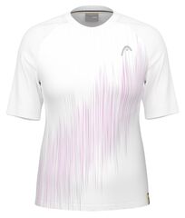 Женская теннисная футболка Head Performance T-Shirt - vivid pink/print perf white