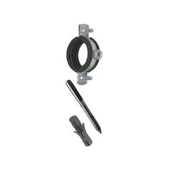 ViEiR Хомут для труб 3/4", металлический с резинкой (25-29 мм) (GK11)