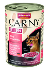 Консервы Animonda Carny Kitten с говядиной и сердцем индейки для котят