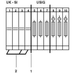 UK-SI-Клеммы для установки предохранителей