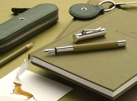 Ручка перьевая Graf von Faber-Castell Guilloche Olive Green