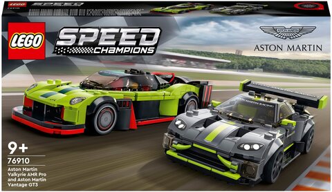 Конструктор LEGO Speed Champions 76910 Aston Martin Valkyrie AMR Pro и Aston Martin Vantage GT3